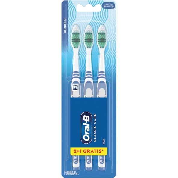 Oral B 123 Classic Care Tandenborstel Medium - 3 stuks