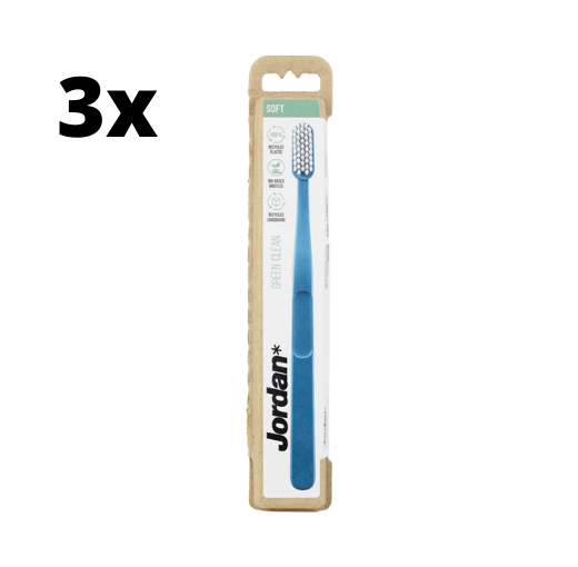 3x Jordan Tandenborstel Green Clean Soft