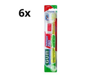6x GUM Tandenborstel PRO Compact Soft