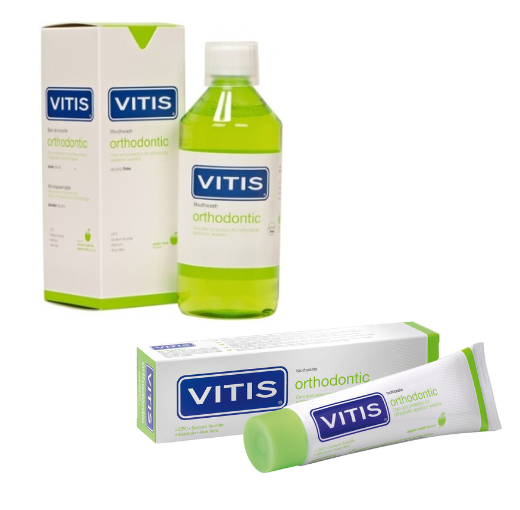 Vitis Orthodontic Voordeelpakket - Mondwater + Tandpasta