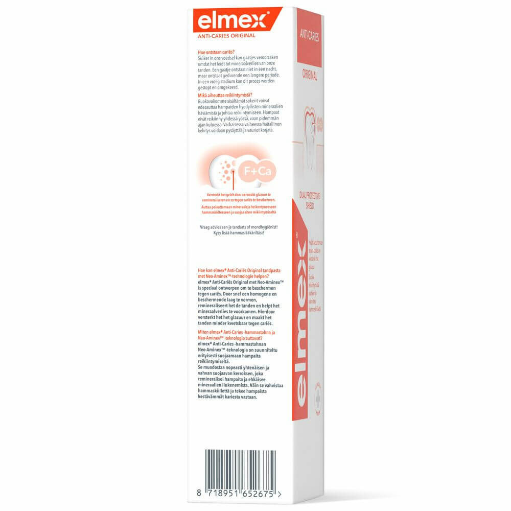 Elmex Anti-Cariës Original Tandpasta | 75 ml | Bescherming Tegen Cariës