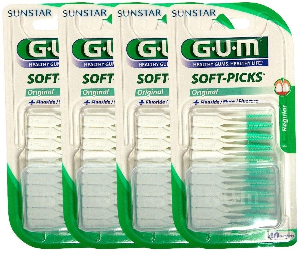 GUM Soft-Picks Regular - 4 x 40 stuks - Voordeelverpakking
