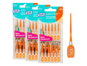 TePe Easypick XS/S - Oranje - 6 x 60 stuks - Voordeelverpakking