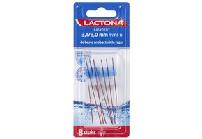 2x Lactona EasyDent Type B 3,1-8,0mm Rood - 8 stuks - Voordeelverpakking