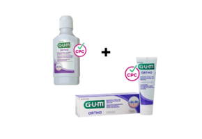 GUM Ortho Voordeelpakket - Tandpasta + Mondwater
