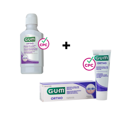 GUM Ortho Voordeelpakket - Tandpasta + Mondwater