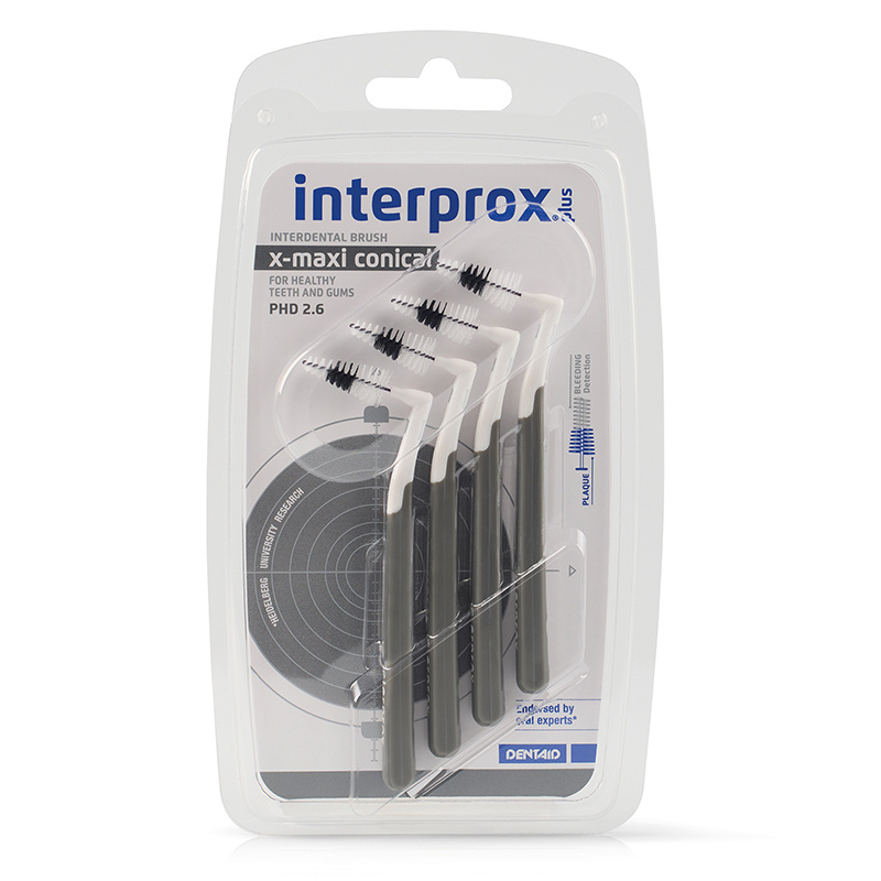 Interprox Plus X Maxi Conical PHD 2.6 Grijs | 4 stuks