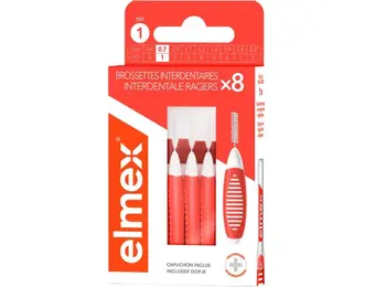 Elmex Interdentale Ragers 0,7 mm | Maat 1 Oranje | 8 stuks