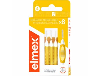 6x Elmex Interdentale Ragers 1,3 mm Geel ISO Maat 4 8 stuks