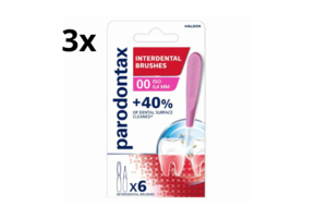 Parodontax Interdentale Ragers 0.4 mm – Maat 0 - 3 x 6 stuks - Voordeelverpakking