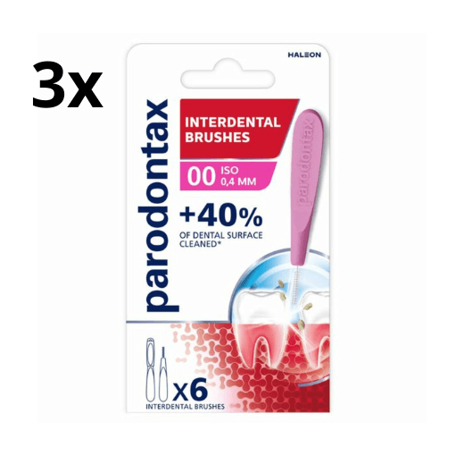 Parodontax Interdentale Ragers 0.4 mm – Maat 0 - 3 x 6 stuks - Voordeelverpakking