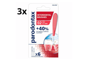 Parodontax Interdentale Ragers 0.5 mm – Maat 2 - 3 x 6 stuks - Voordeelverpakking
