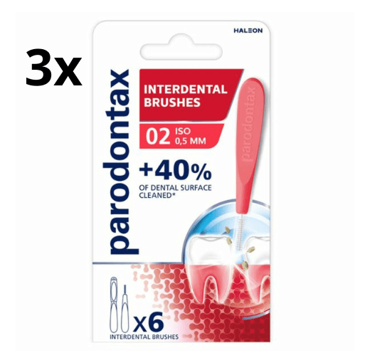 Parodontax Interdentale Ragers 0.5 mm – Maat 2 - 3 x 6 stuks - Voordeelverpakking