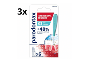 Parodontax Interdentale Ragers 0.6 mm – Maat 3 - 3 x 6 stuks - Voordeelverpakking