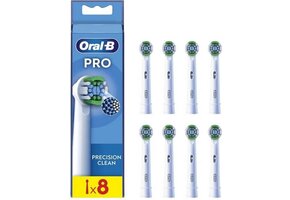 Oral B PRO Precision Clean Opzetborstels Wit | 8 stuks