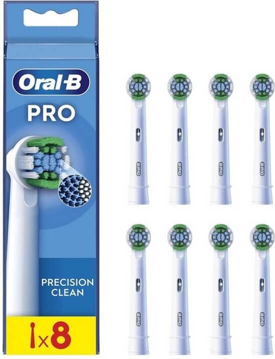 Oral B PRO Precision Clean Opzetborstels Wit | 8 stuks