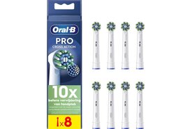 Oral B PRO Cross Action Opzetborstels  Wit | 8 stuks