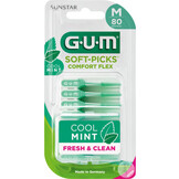 GUM Soft-Picks Comfort Flex Mint Medium - 80 stuks