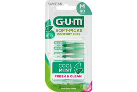 GUM Soft-Picks Comfort Flex Mint Medium - 80 stuks