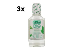 GUM BIO Mondspoelmiddel - 3 x 300 ml - Voordeelverpakking
