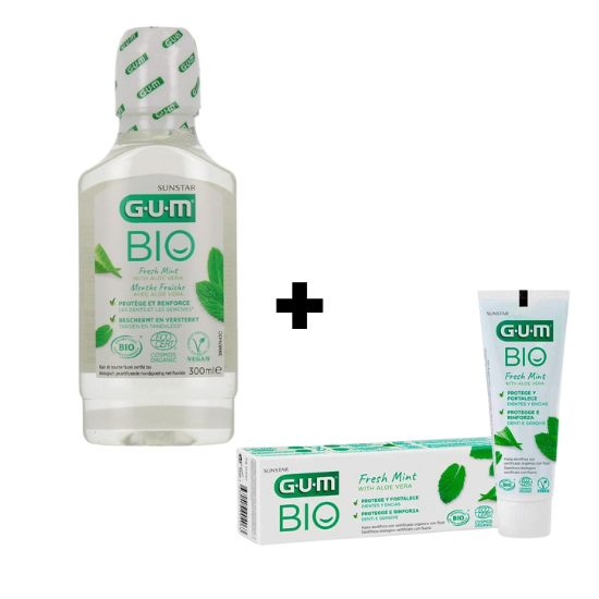 GUM BIO Voordeelverpakking - Mondwater + Tandpasta