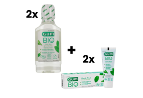 GUM BIO Voordeelverpakking - 2x Mondwater + 2x Tandpasta