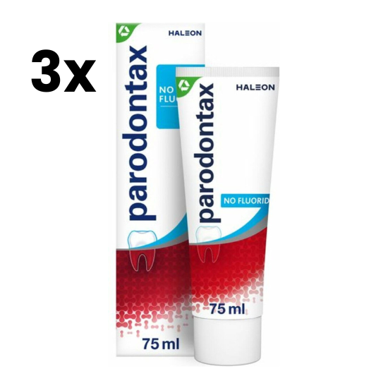 Parodontax Tandpasta Fluoride Vrij - 3 x 75 ml - Voordeelverpakking