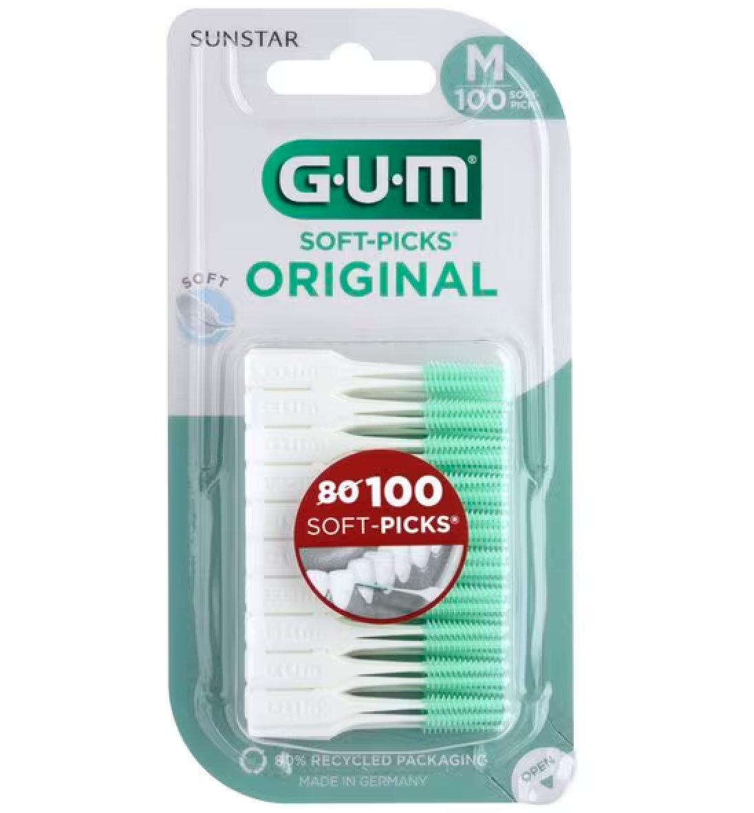GUM Soft-Picks Original Regular/Medium | 100 stuks