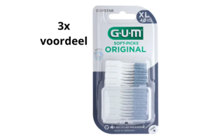 GUM Soft-Picks Original X-Large | 3 x 40 stuks | Voordeelverpakking