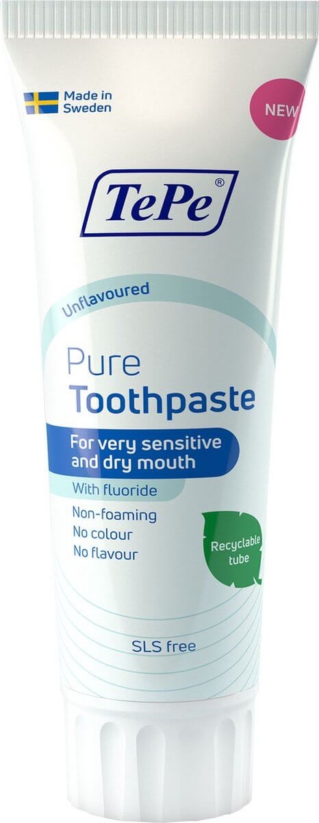 TePe Pure Tandpasta Unflavoured | 75 ml