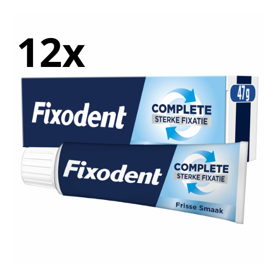 Fixodent Original Kleefpasta Complete Fresh - 12 x 47 gram - Voordeelverpakking