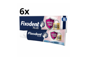 Fixodent Food Barrier Frisse Smaak Kleefpasta - 6 x 40 gram - Voordeelverpakking