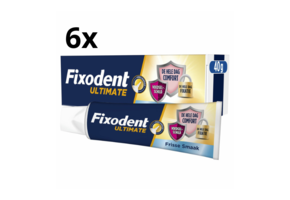 Fixodent Kleefpasta Ultimate Fresh - 6 x 40 gram - Voordeelverpakking