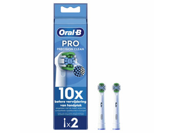 Oral B PRO Precision Clean Opzetborstels Wit | 2 stuks