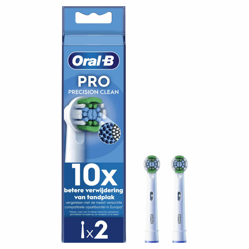 Oral B PRO Precision Clean Opzetborstels Wit | 2 stuks