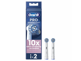 Oral B PRO Sensitive Clean Opzetborstels Wit | 2 stuks