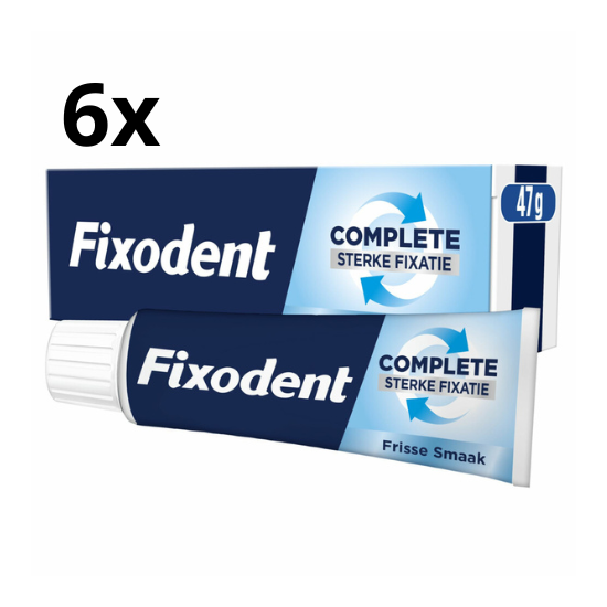 Fixodent Complete Sterke Fixatie Kleefpasta Original Fresh - 6 x 47 gram
