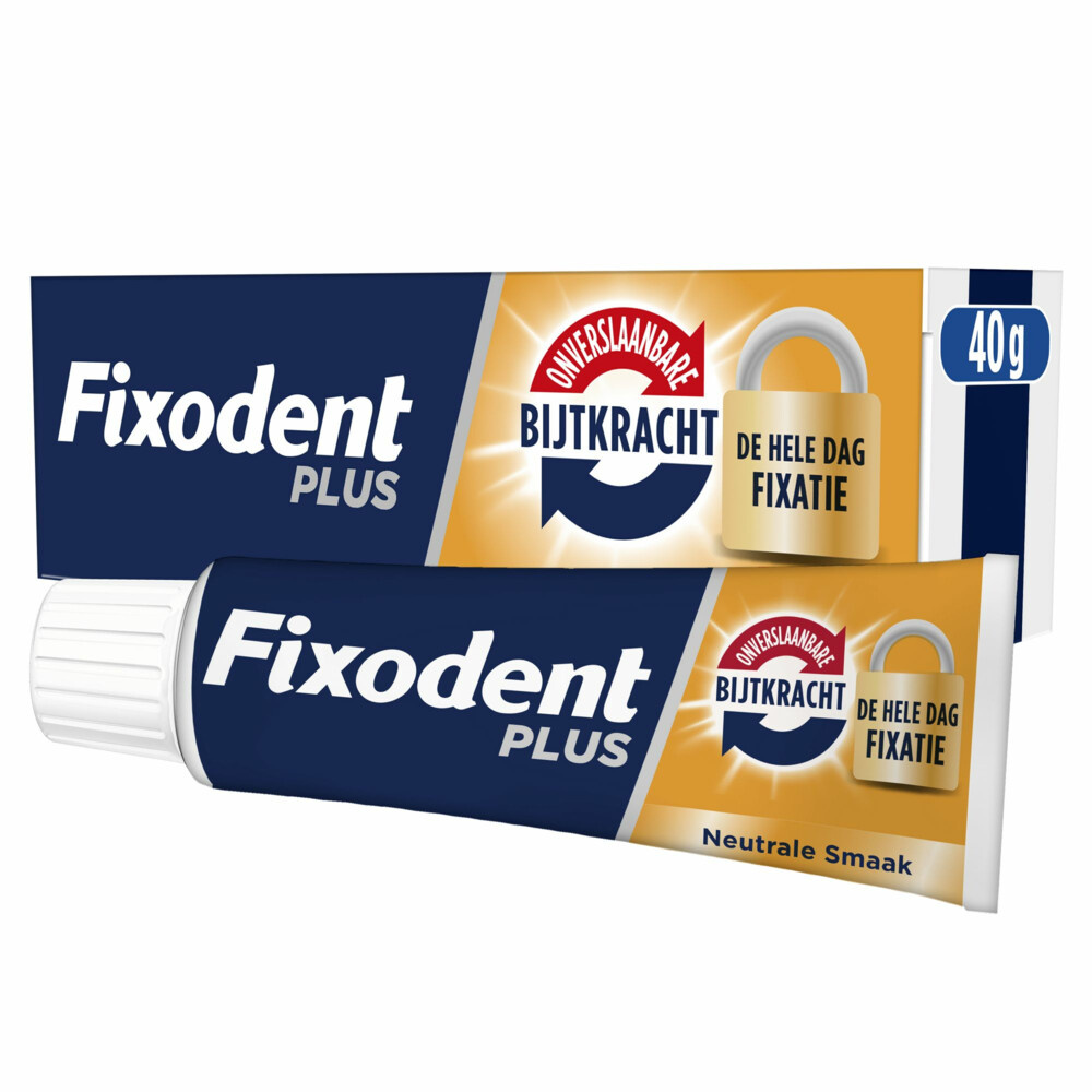 Fixodent Kleefpasta Plus Dual Power 40 gram | Nieuwe formule 2025
