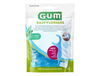 GUM Easy Flossers Cool Mint | 50 stuks