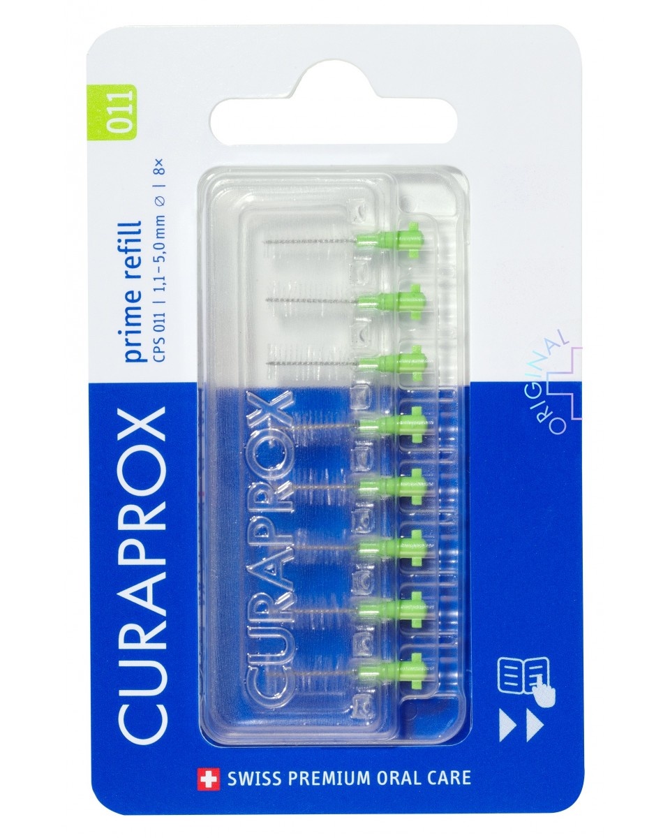 Curaprox Interdentale Rager Prime Navulling CPS 011 Groen 5,0mm 8 stuks