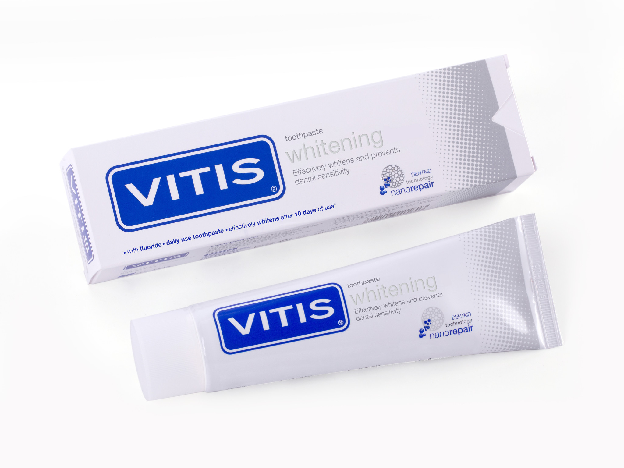 4x Vitis Whitening Tandpasta - Voordeelverpakking