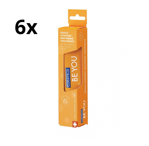 Curaprox Be You Tandpasta Pure Happiness - 6 x 60 ml - Voordeelverpakking