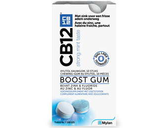 CB12 Boost Kauwgom Strong Mint | 10 stuks