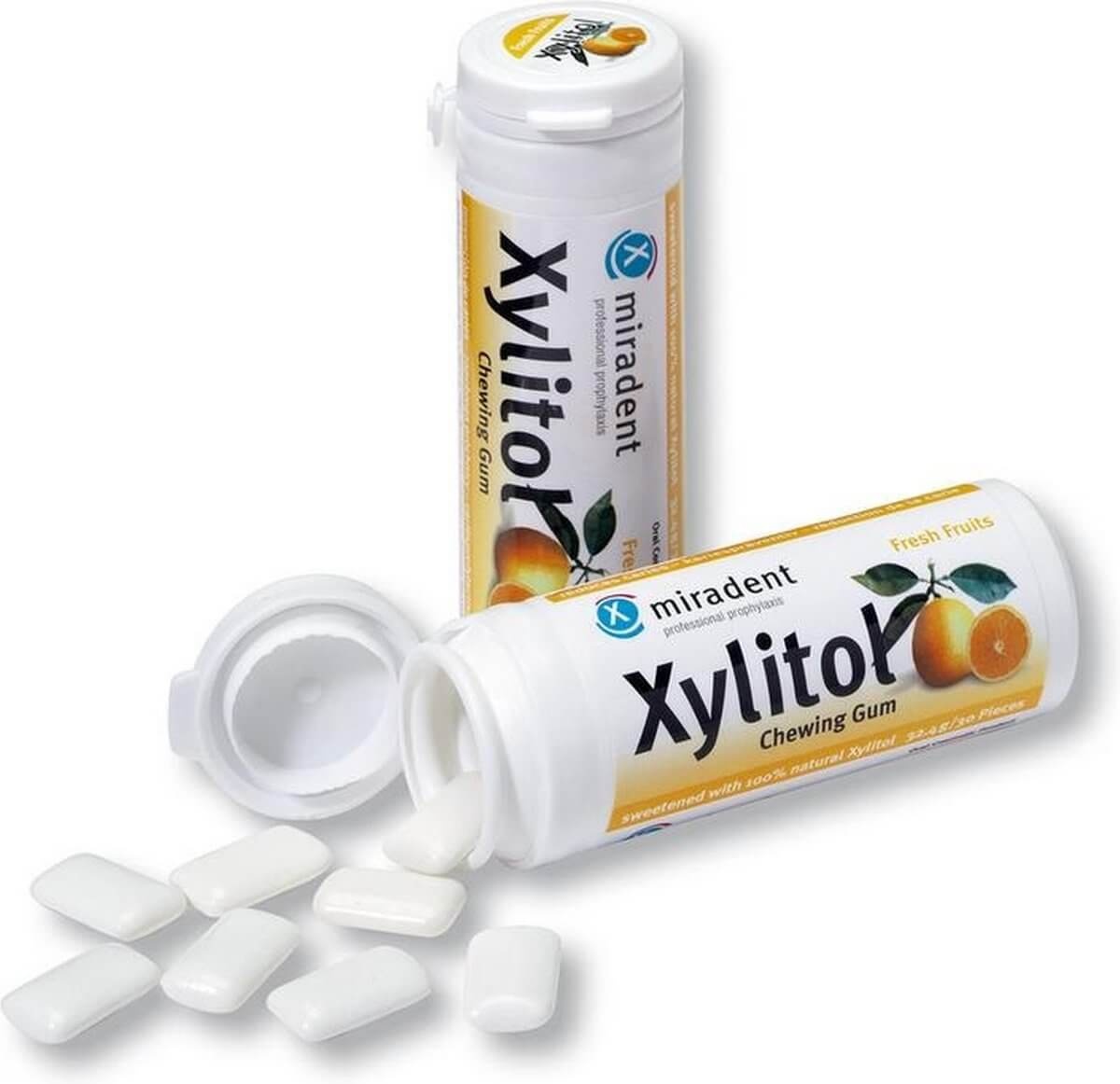 Miradent Xylitol Kauwgom | Fruit | 30 stuks