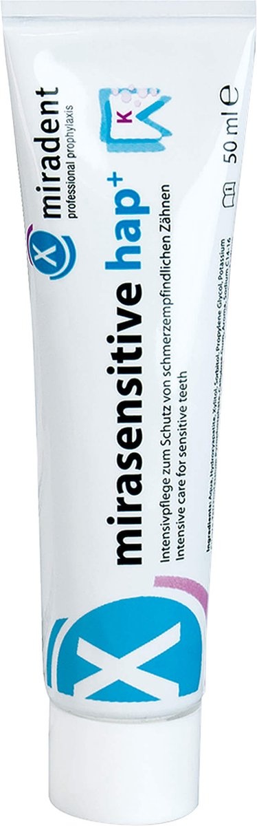 Miradent Mirasensitive Hap+ Tandpasta | 50 ml - Voor gevoelige tanden