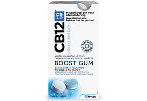 CB12 Boost Kauwgom Strong Mint - 4 x 10 stuks - Voordeelverpakking