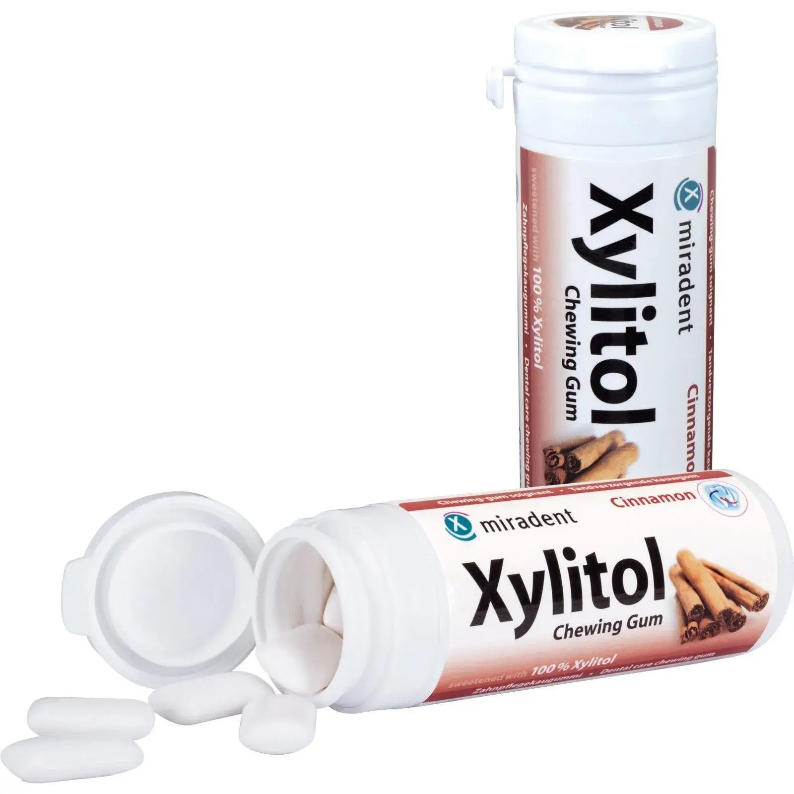 Miradent Xylitol Kauwgom | Kaneel | 30 stuks