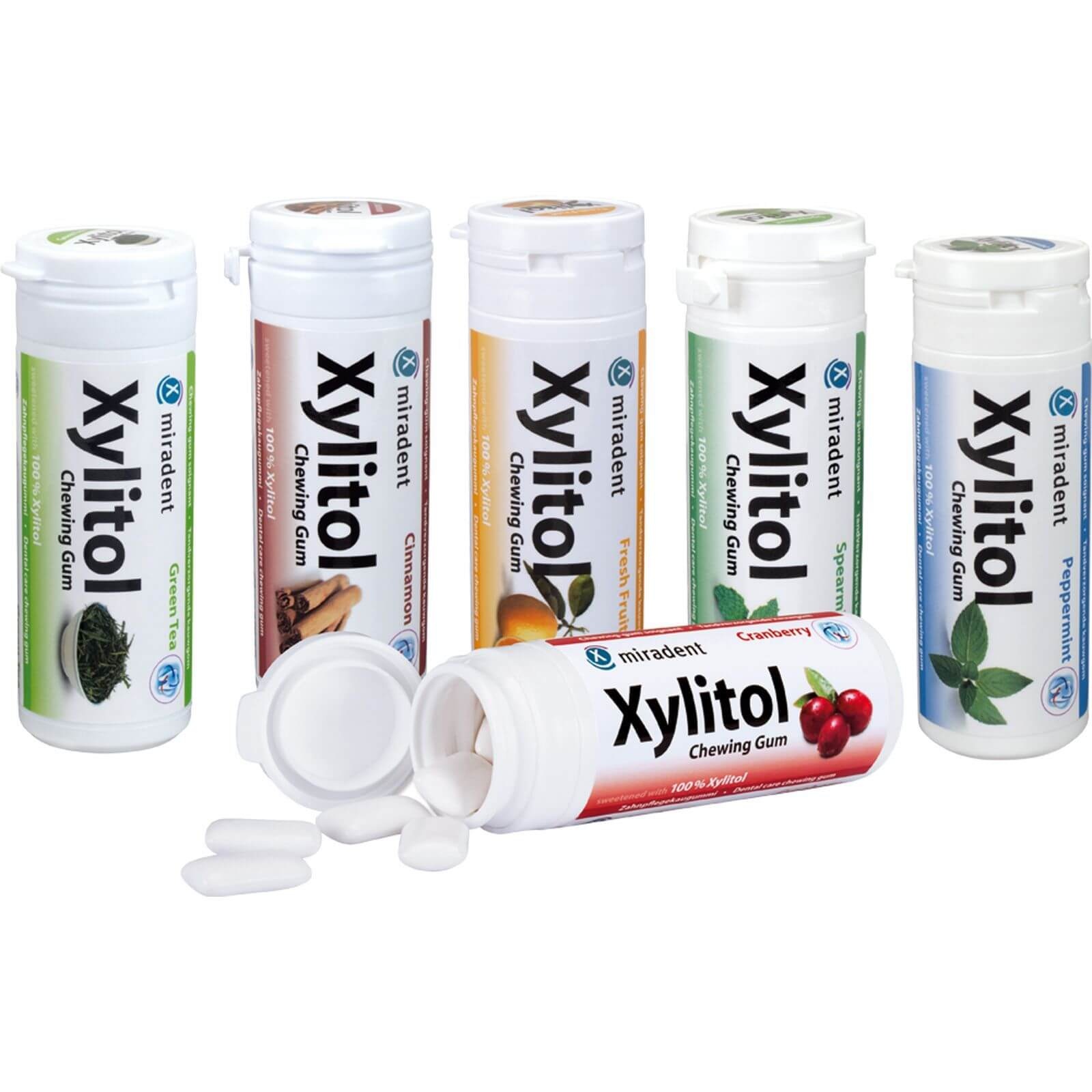Miradent Xylitol Kauwgom | Cranberry | 30 stuks