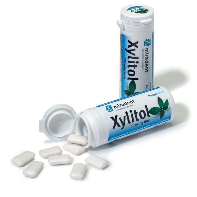 Miradent Xylitol Kauwgom | Pepermunt | 30 stuks
