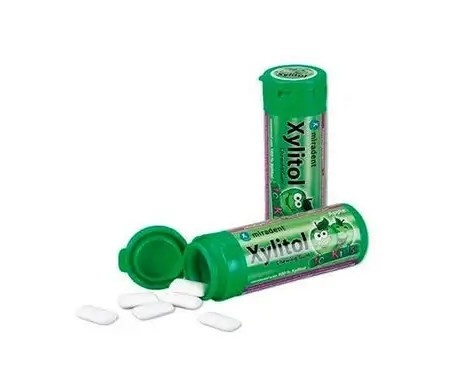 Miradent Xylitol Kauwgom | Appel | 30 stuks